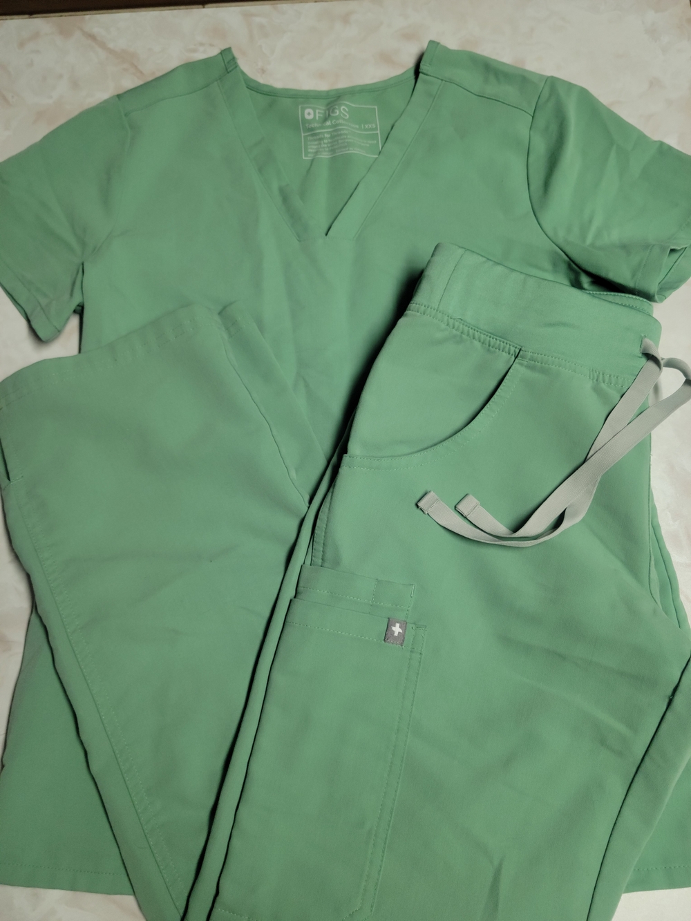 FIGS Jade Scrub Set Catrina XXS Top KadeXS Petite Pants Limited Eidtion
